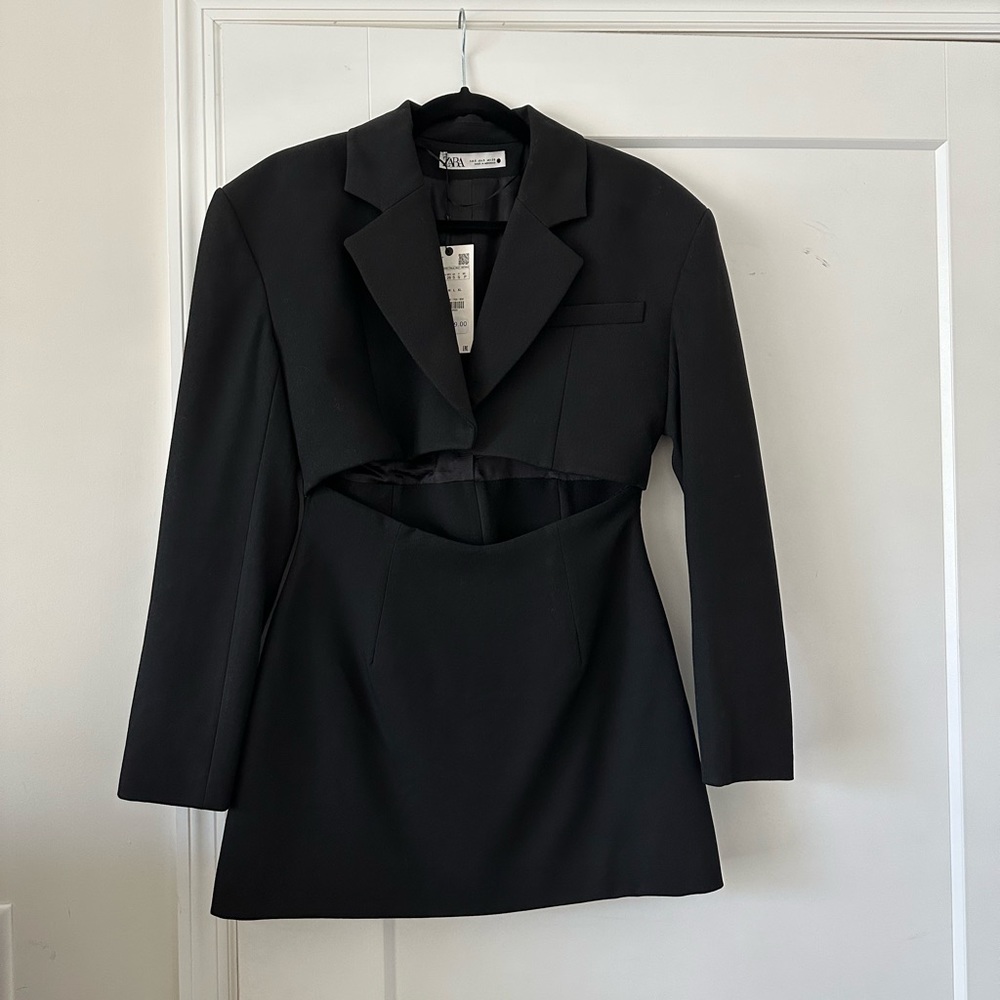 Brand new with tags Zara cut out blazer dress size S LIMITED EDITION
